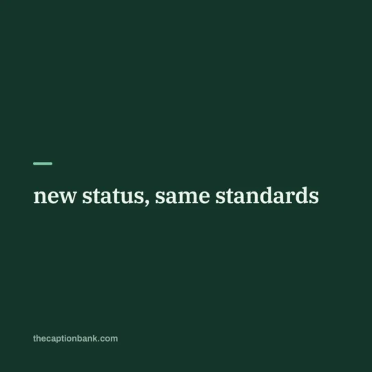 Caption Generator card: new status, same standards