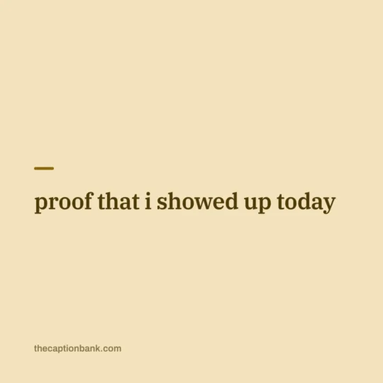 Caption Generator card: proof that i showed up today
