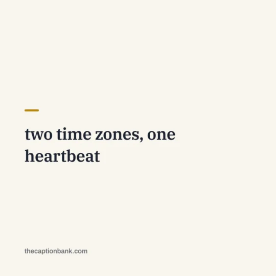 Caption For Video Call Screenshot With Girlfriend card: two time zones, one heartbeat